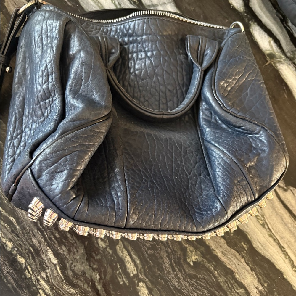 Alexander Wang navy studded Rocco Bag